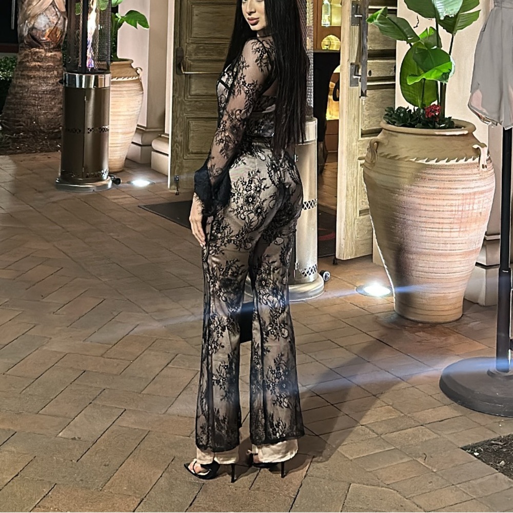 Lace Flare Pants